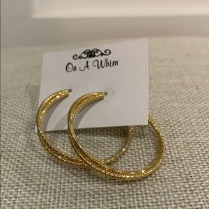 Gold hoop earrings